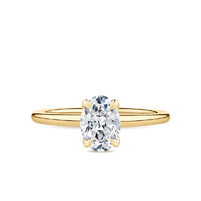 Men's Tourmaline Engagement Rings in 18K Two - Tone Gold with a Floral - Inspired Setting1.00ct Solitaire Oval-Cut GIA-Certified Lab Grown Diamond Engagement Ring in 18ct Yellow Gold Men's Tourmaline Engagement Rings in 18K Two - Tone Gold with a Floral - Inspired Setting1.00ct Solitaire Oval-Cut GIA-Certified Lab Grown Diamond Engagement Ring in 18ct Yellow Gold