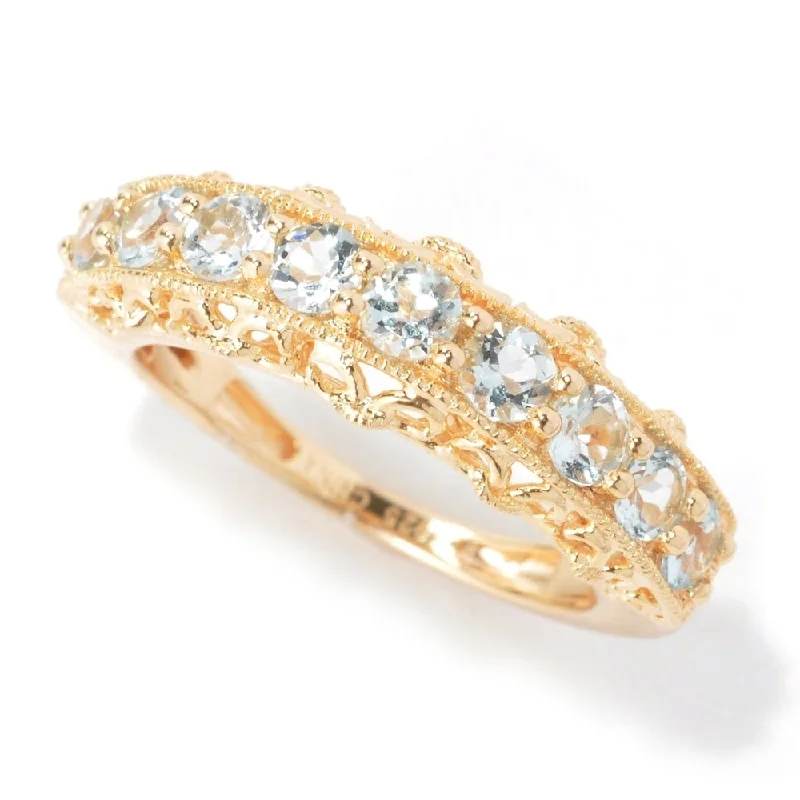 Jasper Gemstone Rings in 18K Gold Vermeil with a Matte Finish for a Subtle and Elegant LookYellow Gold Over Sterling Silver Aquamarine Ring Jasper Gemstone Rings in 18K Gold Vermeil with a Matte Finish for a Subtle and Elegant LookYellow Gold Over Sterling Silver Aquamarine Ring