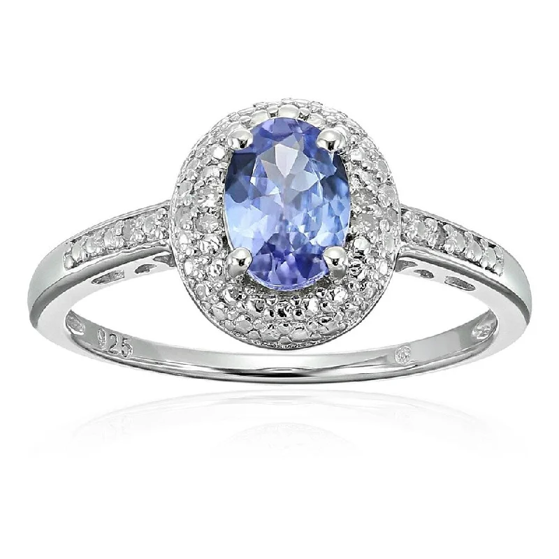 Topaz Gemstone Rings in 10K Gold with a Channel - Set Design for a Contemporary and Durable OptionSterling Silver 3/4 cttw Oval Tanzanite and Diamond Accented Engagement Ring, Size 7 Topaz Gemstone Rings in 10K Gold with a Channel - Set Design for a Contemporary and Durable OptionSterling Silver 3/4 cttw Oval Tanzanite and Diamond Accented Engagement Ring, Size 7
