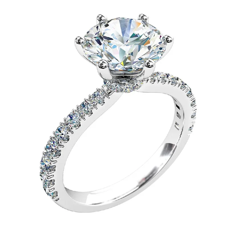 Men's Topaz Engagement Rings in 10K Gold with a Channel - Set Diamond BandKera