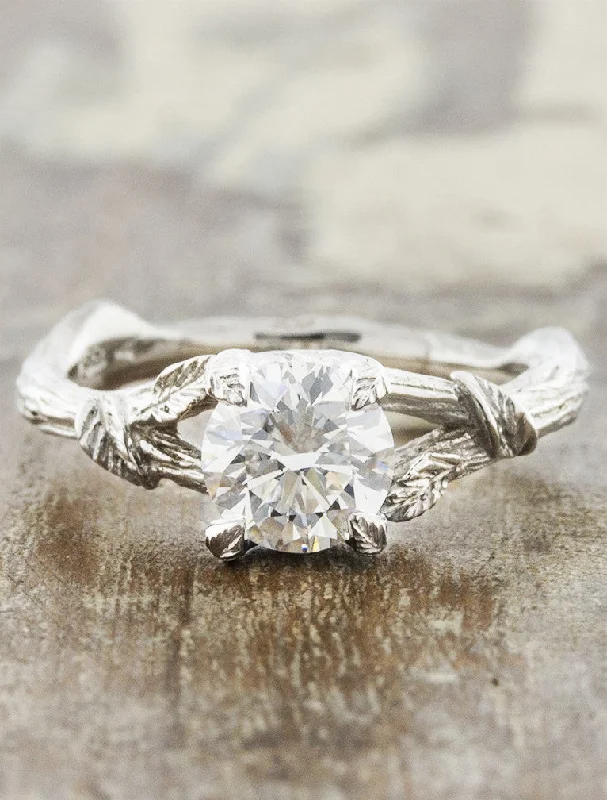 Men's Tourmaline Engagement Rings in 18K Two - Tone Gold with a Floral - Inspired SettingAdelia - 0.94ct Lab Grown Diamond Men's Tourmaline Engagement Rings in 18K Two - Tone Gold with a Floral - Inspired SettingAdelia - 0.94ct Lab Grown Diamond
