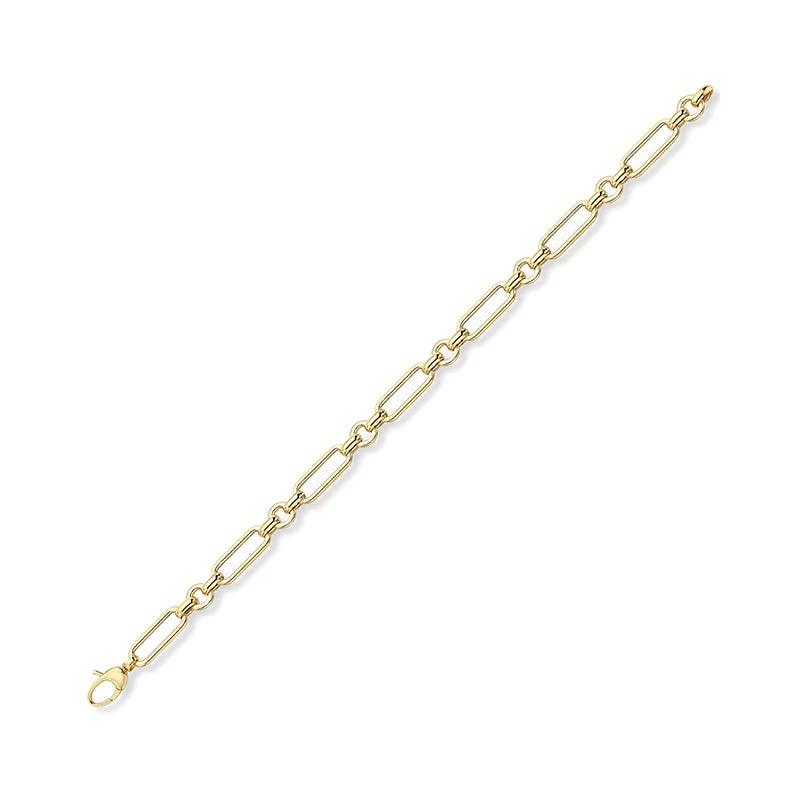 Oval & Round Chain Link Bracelet