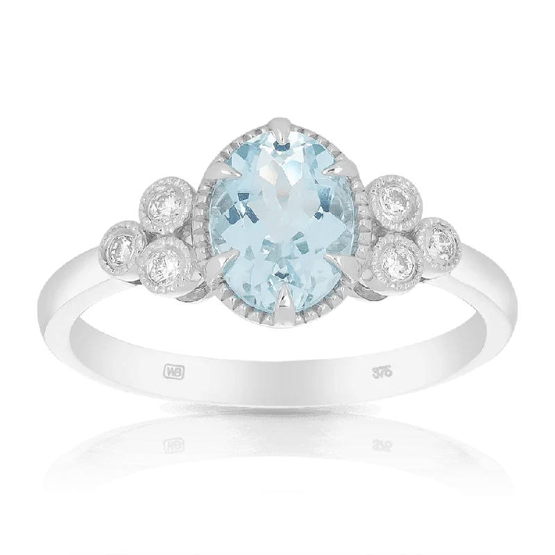 Men's Ruby Engagement Rings in Rose Gold with a Solitaire Design for a Romantic GestureAquamarine and Diamond Dress Ring in 9ct White Gold Men's Ruby Engagement Rings in Rose Gold with a Solitaire Design for a Romantic GestureAquamarine and Diamond Dress Ring in 9ct White Gold