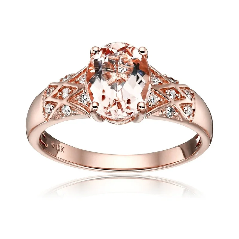Malachite Gemstone Rings in 14K Gold with a Carved Stone for a Unique and Artistic Appeal10k Rose Gold Morganite and Diamond Ring Malachite Gemstone Rings in 14K Gold with a Carved Stone for a Unique and Artistic Appeal10k Rose Gold Morganite and Diamond Ring