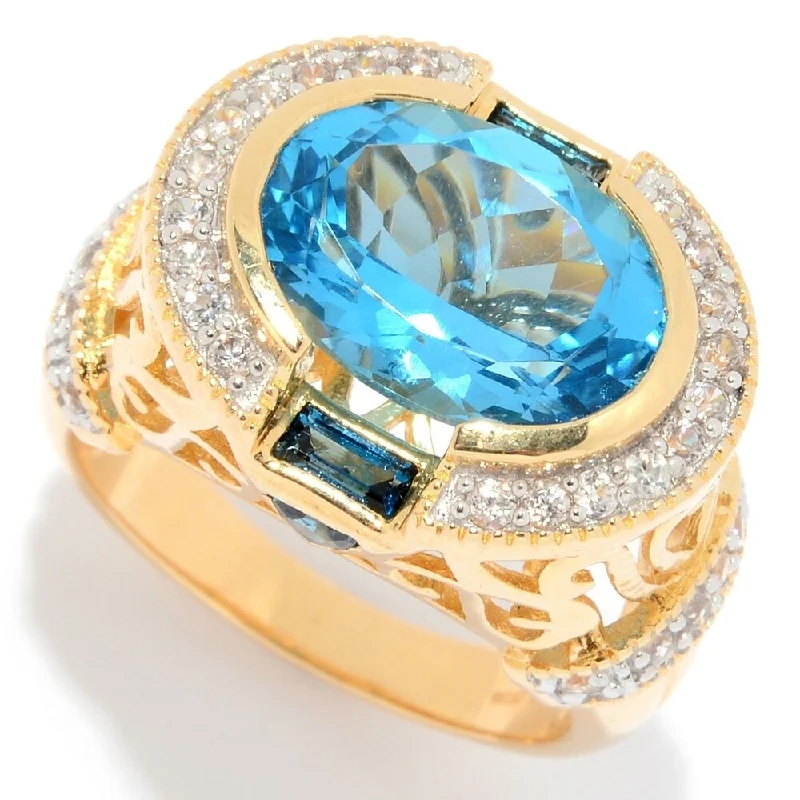 Moonstone Gemstone Rings in Silver - Plated Copper with a Celtic - Inspired Pattern for a Mystical Vibe14k Yellow Gold Over Sterling Silver Swiss Blue Topaz Oval & Gemstone Ring Moonstone Gemstone Rings in Silver - Plated Copper with a Celtic - Inspired Pattern for a Mystical Vibe14k Yellow Gold Over Sterling Silver Swiss Blue Topaz Oval & Gemstone Ring
