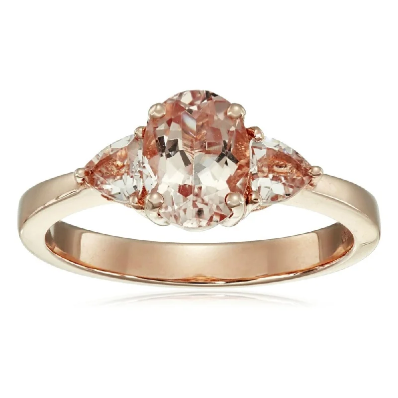 Jasper Gemstone Rings in 18K Gold Vermeil with a Matte Finish for a Subtle and Elegant Look14k Rose Gold Morganite Oval and Trillion 3-Stone Ring Jasper Gemstone Rings in 18K Gold Vermeil with a Matte Finish for a Subtle and Elegant Look14k Rose Gold Morganite Oval and Trillion 3-Stone Ring