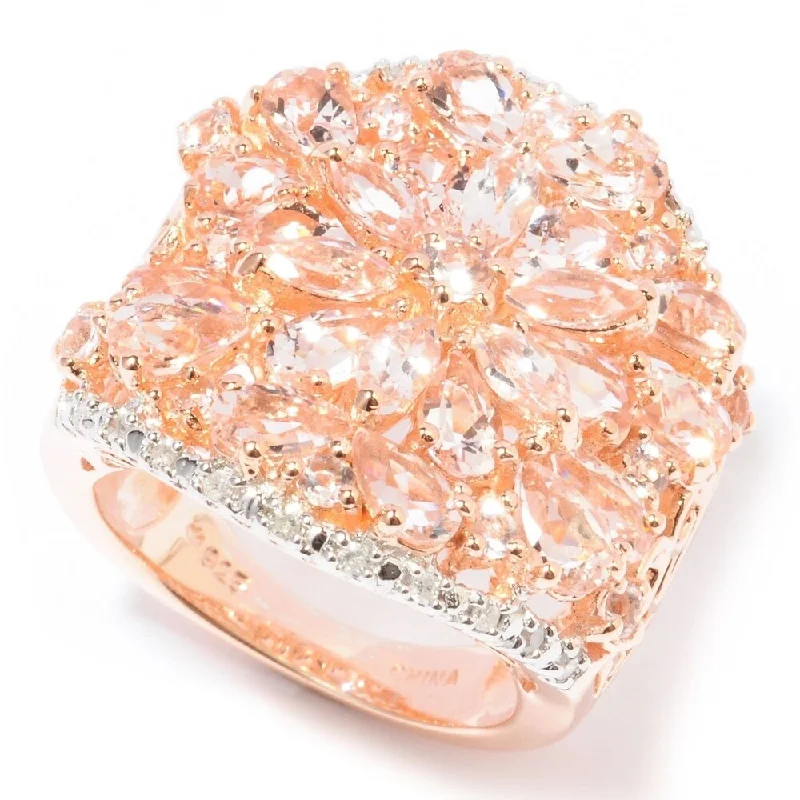 Citrine Gemstone Rings in Stainless Steel with a Stackable Design for a Trendy Everyday WearRose Gold Plated Over Sterling Silver Morganite and Diamond Ring Citrine Gemstone Rings in Stainless Steel with a Stackable Design for a Trendy Everyday WearRose Gold Plated Over Sterling Silver Morganite and Diamond Ring