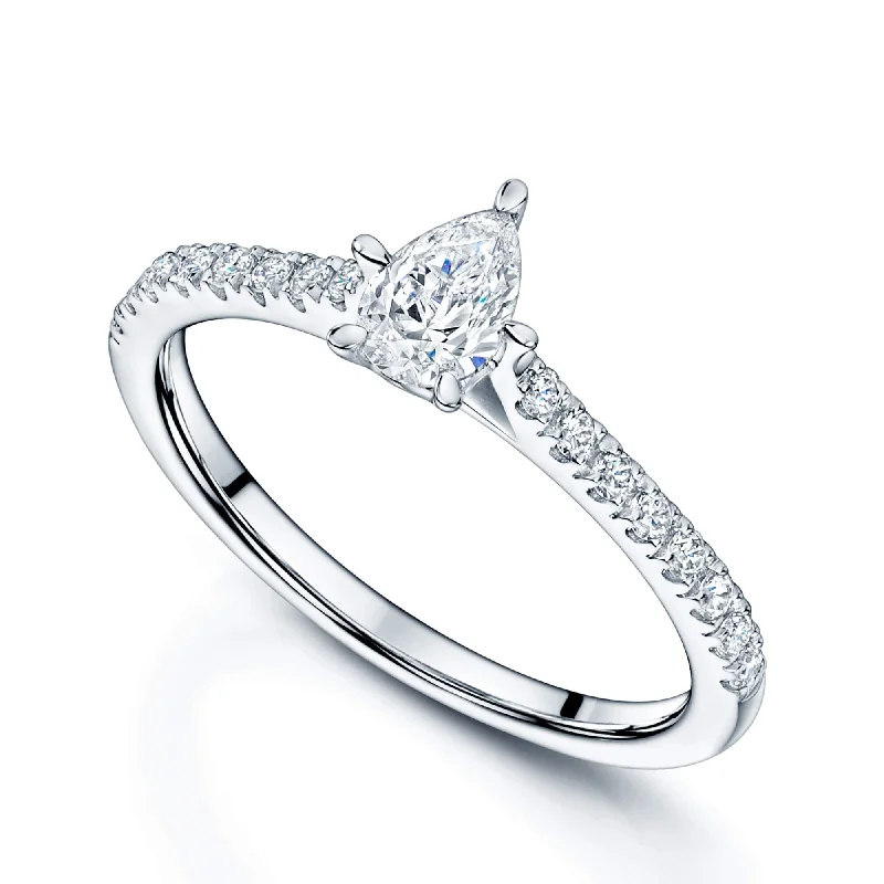 Men's Diamond Engagement Rings with Platinum Band and Halo Setting for a Luxury ProposalPlatinum GIA Pear Cut Diamond Ring with Diamond Set Shoulders Men's Diamond Engagement Rings with Platinum Band and Halo Setting for a Luxury ProposalPlatinum GIA Pear Cut Diamond Ring with Diamond Set Shoulders