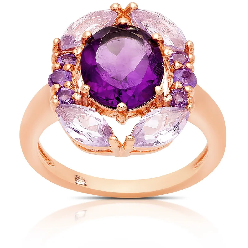 Iolite Gemstone Rings in 10K Gold with a Twisted Band for a Distinctive and Stylish AccessoryDolce Giavonna Rose Gold Over Silver Amethyst Cocktail Ring Iolite Gemstone Rings in 10K Gold with a Twisted Band for a Distinctive and Stylish AccessoryDolce Giavonna Rose Gold Over Silver Amethyst Cocktail Ring