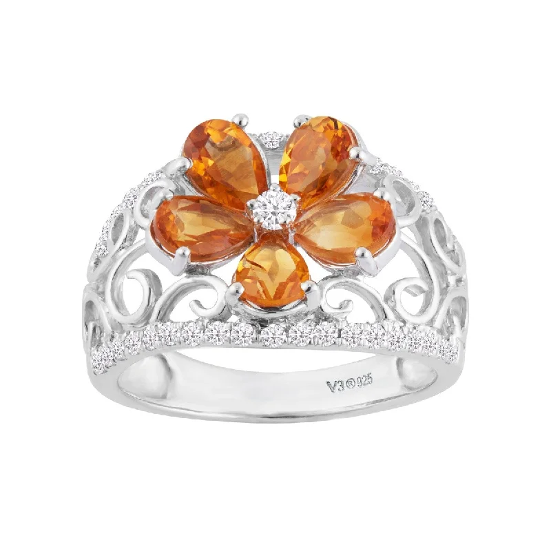 Iolite Gemstone Rings in 10K Gold with a Twisted Band for a Distinctive and Stylish AccessorySterling Silver with Natural Citrine and White Zircon Flower Ring Iolite Gemstone Rings in 10K Gold with a Twisted Band for a Distinctive and Stylish AccessorySterling Silver with Natural Citrine and White Zircon Flower Ring
