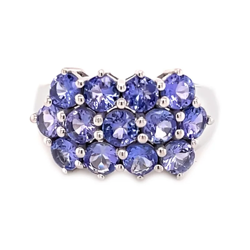 Agate Gemstone Rings in Sterling Silver with a Mosaic - Inspired Inlay for a Bohemian Style925 Sterling Silver Tanzanite Gemstone Ring Agate Gemstone Rings in Sterling Silver with a Mosaic - Inspired Inlay for a Bohemian Style925 Sterling Silver Tanzanite Gemstone Ring