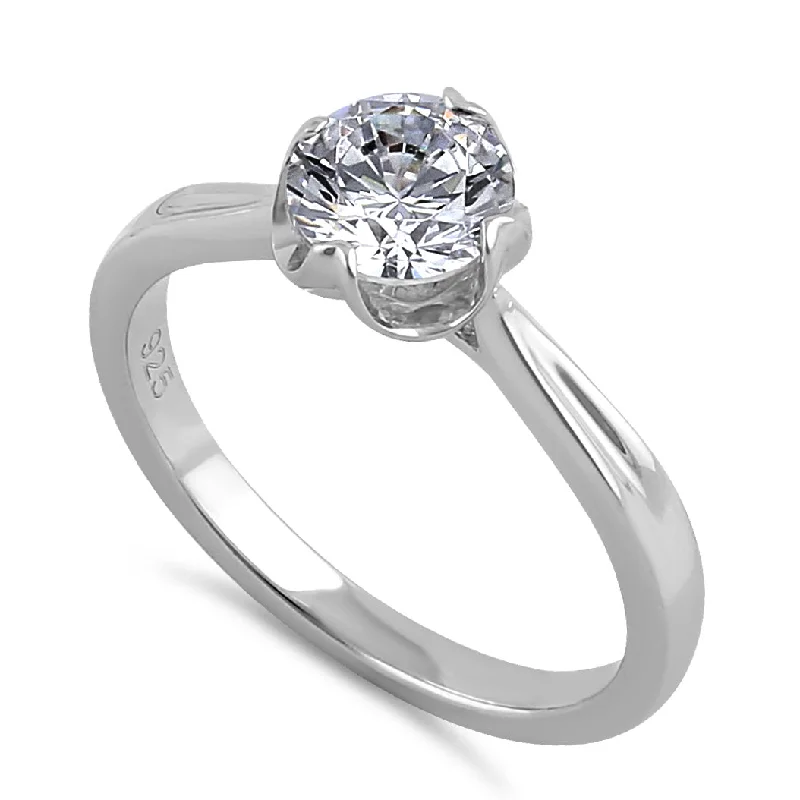Men's Emerald Engagement Rings with 14K Yellow Gold and Vintage - Style FiligreeSterling Silver 6.5mm Clear CZ Six Crossed Prong Setting Ring Men's Emerald Engagement Rings with 14K Yellow Gold and Vintage - Style FiligreeSterling Silver 6.5mm Clear CZ Six Crossed Prong Setting Ring