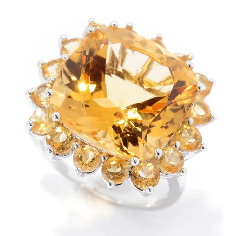 Topaz Gemstone Rings in 10K Gold with a Channel - Set Design for a Contemporary and Durable OptionSterling Silver 11.40ctw Citrine Halo Ring Topaz Gemstone Rings in 10K Gold with a Channel - Set Design for a Contemporary and Durable OptionSterling Silver 11.40ctw Citrine Halo Ring