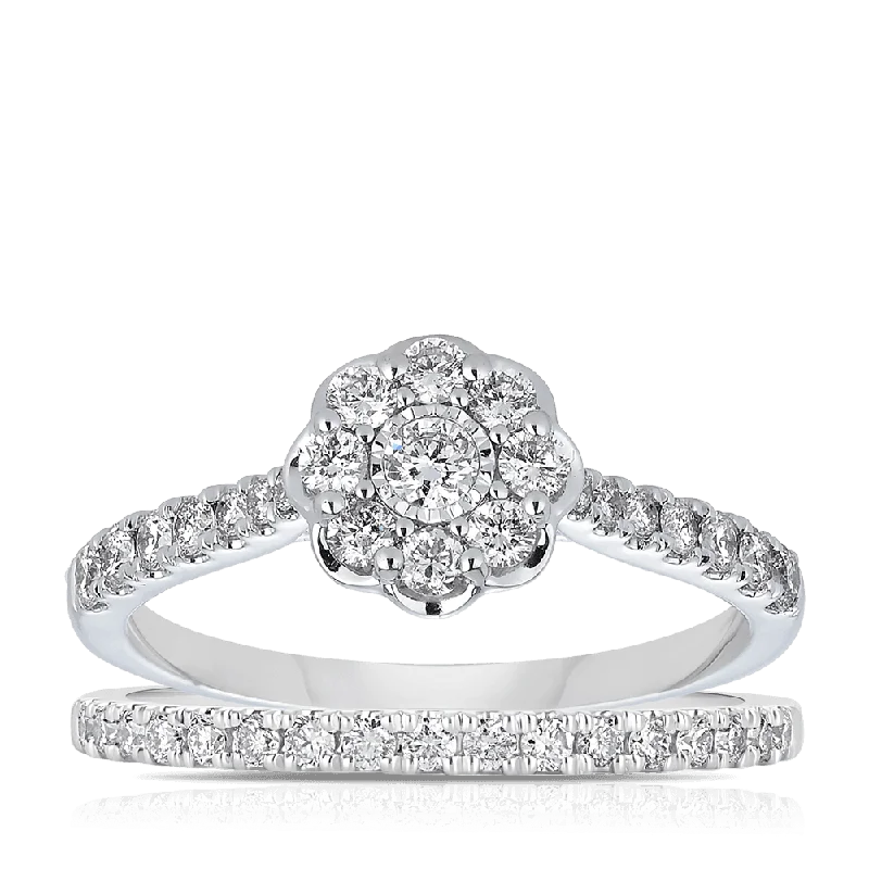 Men's Alexandrite Engagement Rings in Platinum with a Hidden Halo of Diamonds0.75ct TW Diamond Halo Engagement Ring in 9ct White Gold Men's Alexandrite Engagement Rings in Platinum with a Hidden Halo of Diamonds0.75ct TW Diamond Halo Engagement Ring in 9ct White Gold