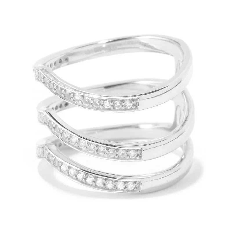 Moonstone Gemstone Rings in Silver - Plated Copper with a Celtic - Inspired Pattern for a Mystical Vibe925 Sterling Silver White Natural Zircon Gemstone Chevron Ring Moonstone Gemstone Rings in Silver - Plated Copper with a Celtic - Inspired Pattern for a Mystical Vibe925 Sterling Silver White Natural Zircon Gemstone Chevron Ring