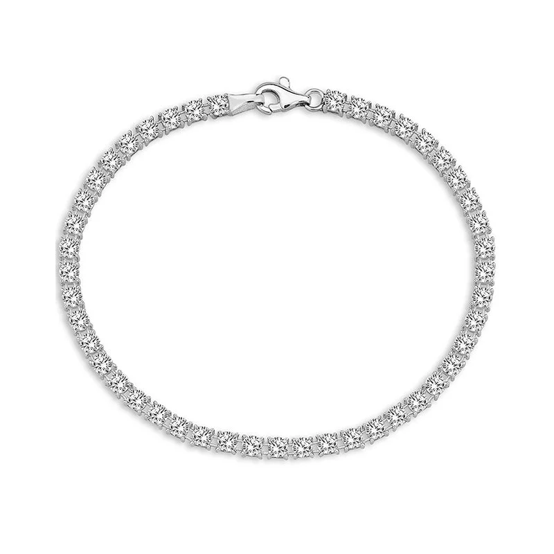 White Stone Tennis Bracelet