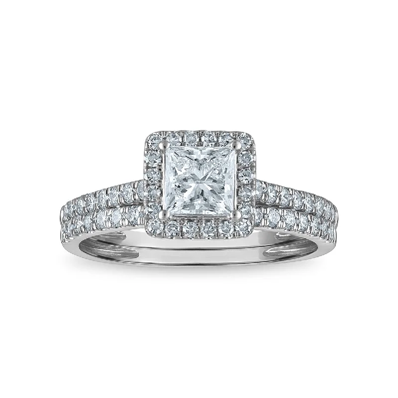 Men's Peridot Engagement Rings in 14K Gold - Filled Metal with a Micro - Pave SettingEcoLove 1-1/4 CTW Lab Grown Diamond Halo Bridal Set in 10KT Gold Men's Peridot Engagement Rings in 14K Gold - Filled Metal with a Micro - Pave SettingEcoLove 1-1/4 CTW Lab Grown Diamond Halo Bridal Set in 10KT Gold
