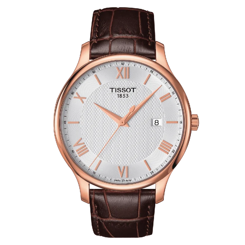 Men's Agate Engagement Rings in Sterling Silver with a Mosaic - Style InlayTissot Tradition T063.610.36.038.00 Men's Agate Engagement Rings in Sterling Silver with a Mosaic - Style InlayTissot Tradition T063.610.36.038.00