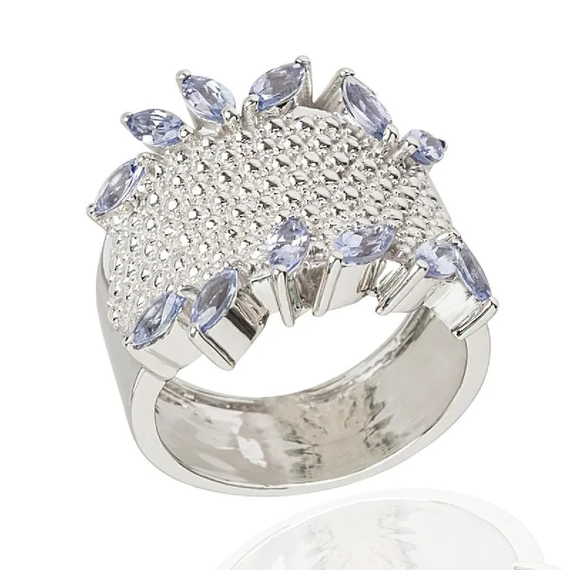 Alexandrite Gemstone Rings in Platinum with a Hidden Halo for a Rare and Luxurious Piece925 Sterling Silver Tanzanite Cluster Ring Alexandrite Gemstone Rings in Platinum with a Hidden Halo for a Rare and Luxurious Piece925 Sterling Silver Tanzanite Cluster Ring