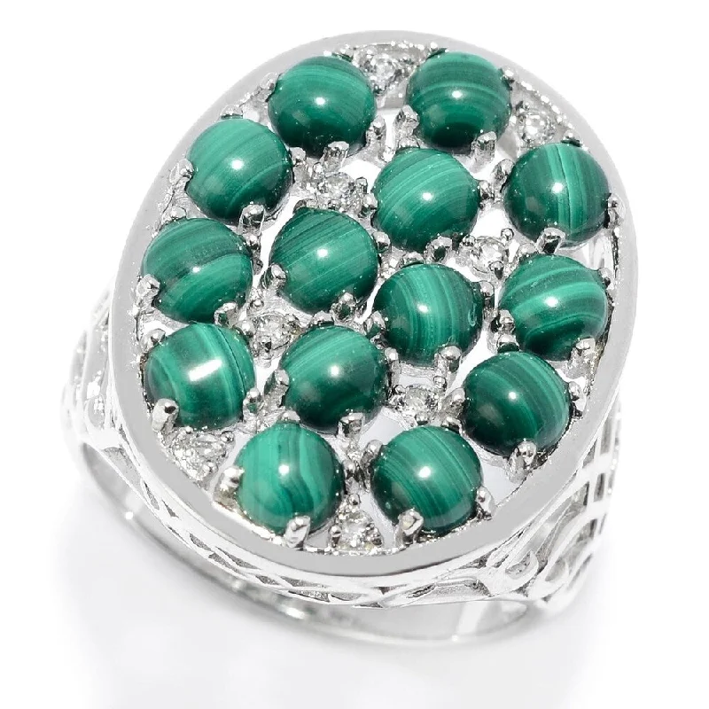 Iolite Gemstone Rings in 10K Gold with a Twisted Band for a Distinctive and Stylish AccessorySterling Silver Malachite & White Topaz Oval Shaped Ring Iolite Gemstone Rings in 10K Gold with a Twisted Band for a Distinctive and Stylish AccessorySterling Silver Malachite & White Topaz Oval Shaped Ring
