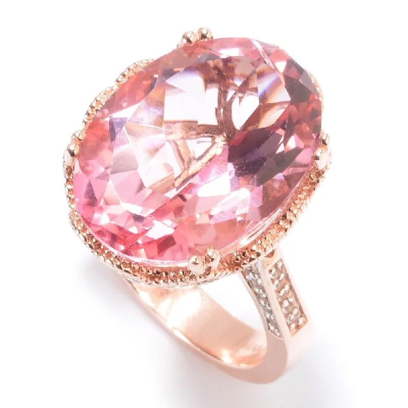 Amethyst Gemstone Rings in Sterling Silver with a Halo of Cubic Zirconia for a Budget - Friendly Luxuryrose Gold Plated Over Sterling Silver White Topaz and Pink Topaz Ring Amethyst Gemstone Rings in Sterling Silver with a Halo of Cubic Zirconia for a Budget - Friendly Luxuryrose Gold Plated Over Sterling Silver White Topaz and Pink Topaz Ring