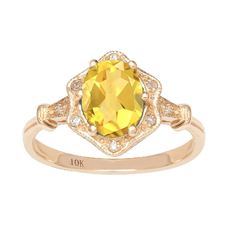 Citrine Gemstone Rings in Stainless Steel with a Stackable Design for a Trendy Everyday WearViducci 10k Yellow Gold Vintage Style Genuine Oval Citrine and Diamond Halo Ring Citrine Gemstone Rings in Stainless Steel with a Stackable Design for a Trendy Everyday WearViducci 10k Yellow Gold Vintage Style Genuine Oval Citrine and Diamond Halo Ring