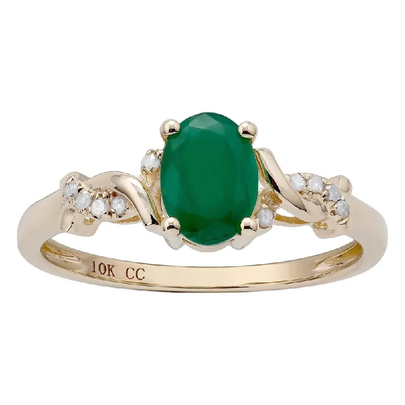 Opal Gemstone Rings in Rose Gold with a Milgrain Edge for a Feminine and Romantic StyleViducci 10k Yellow Gold Oval Emerald and Diamond Accent Ring Opal Gemstone Rings in Rose Gold with a Milgrain Edge for a Feminine and Romantic StyleViducci 10k Yellow Gold Oval Emerald and Diamond Accent Ring