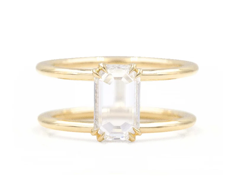 Men's Sapphire Engagement Rings in 18K White Gold with Pave Diamond Accents0.73-Carat Clementine Ring Men's Sapphire Engagement Rings in 18K White Gold with Pave Diamond Accents0.73-Carat Clementine Ring