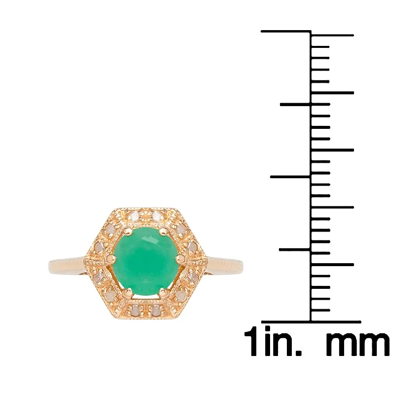 Malachite Gemstone Rings in 14K Gold with a Carved Stone for a Unique and Artistic AppealViducci 10k Yellow Gold Vintage Style Genuine Round Emerald and Diamond Halo Ring Malachite Gemstone Rings in 14K Gold with a Carved Stone for a Unique and Artistic AppealViducci 10k Yellow Gold Vintage Style Genuine Round Emerald and Diamond Halo Ring