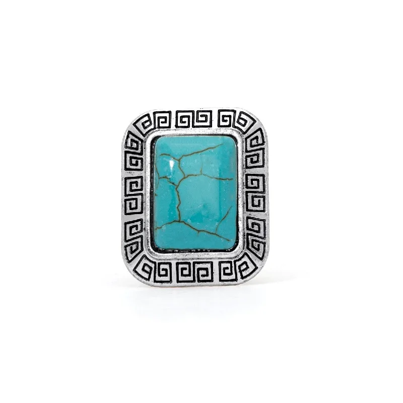 Tanzanite Gemstone Rings in 10K Gold with a Trilogy Design for a Sophisticated GiftSilver Plated Simulated Turquoise Rectangle Greek Key Ring Tanzanite Gemstone Rings in 10K Gold with a Trilogy Design for a Sophisticated GiftSilver Plated Simulated Turquoise Rectangle Greek Key Ring