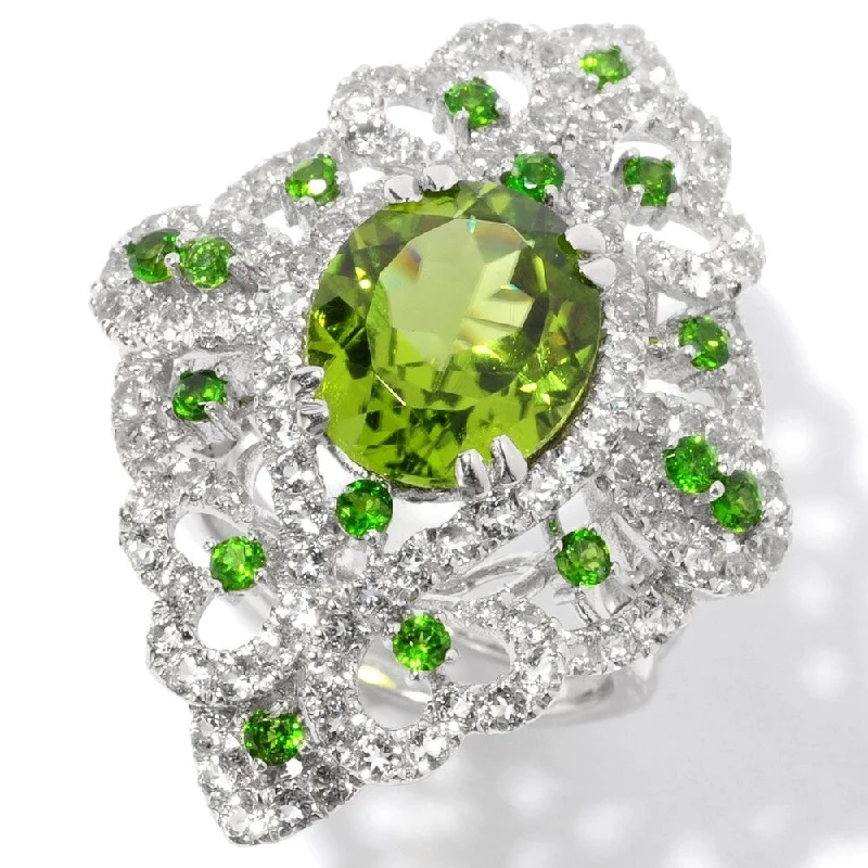 Tanzanite Gemstone Rings in 10K Gold with a Trilogy Design for a Sophisticated GiftSterling Silver Peridot and White Topaz North-south Large Cocktail Ring Tanzanite Gemstone Rings in 10K Gold with a Trilogy Design for a Sophisticated GiftSterling Silver Peridot and White Topaz North-south Large Cocktail Ring