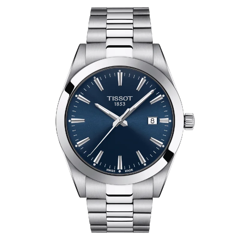 Men's Black Onyx Engagement Rings Set in Titanium for a Modern and Bold LookTissot Gentleman T127.410.11.041.00 Men's Black Onyx Engagement Rings Set in Titanium for a Modern and Bold LookTissot Gentleman T127.410.11.041.00