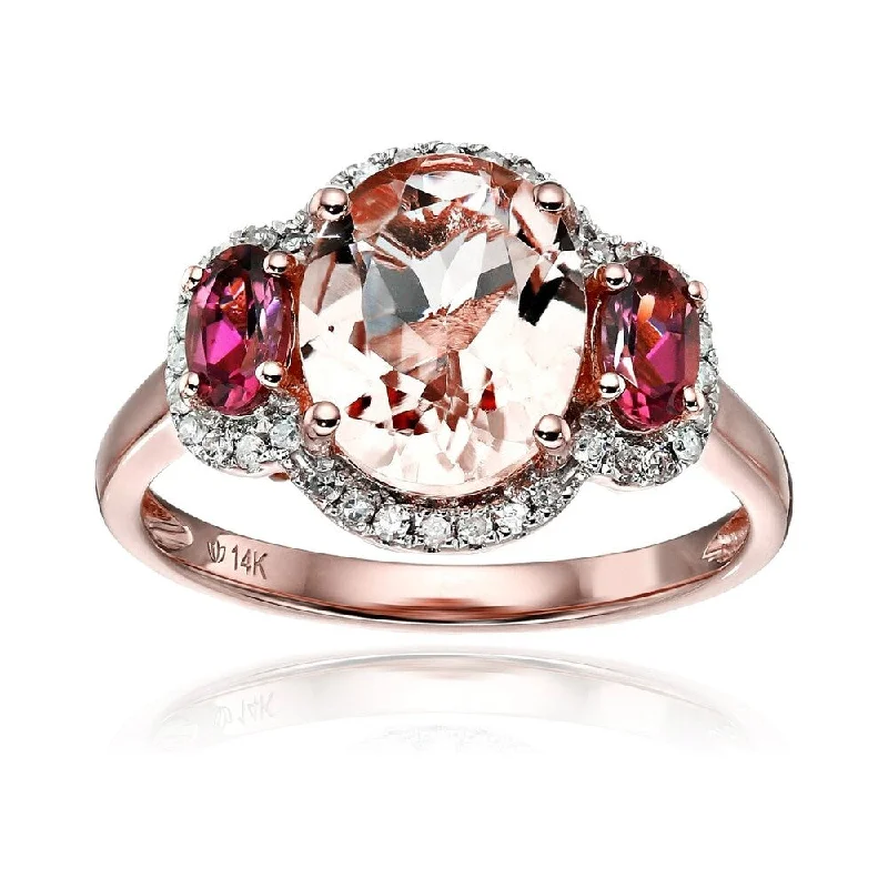 Amethyst Gemstone Rings in Sterling Silver with a Halo of Cubic Zirconia for a Budget - Friendly Luxury14k Rose Gold Morganite,Pink Tourmaline & Diamond Ring Amethyst Gemstone Rings in Sterling Silver with a Halo of Cubic Zirconia for a Budget - Friendly Luxury14k Rose Gold Morganite,Pink Tourmaline & Diamond Ring
