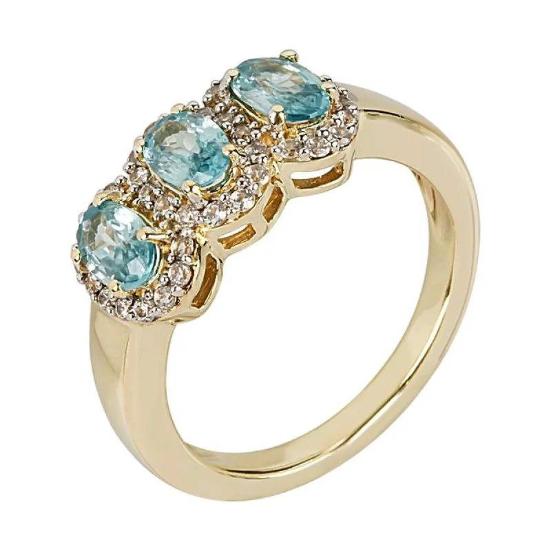 Opal Gemstone Rings in Rose Gold with a Milgrain Edge for a Feminine and Romantic Style925 Sterling Silver Blue Zircon 3-Stone Ring Opal Gemstone Rings in Rose Gold with a Milgrain Edge for a Feminine and Romantic Style925 Sterling Silver Blue Zircon 3-Stone Ring