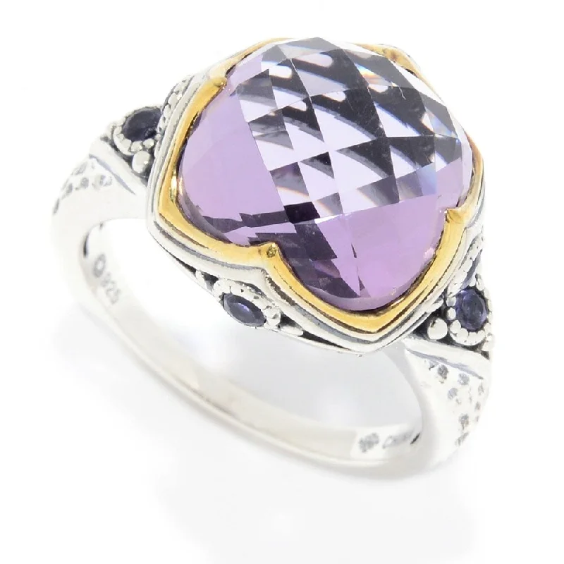 Tanzanite Gemstone Rings in 10K Gold with a Trilogy Design for a Sophisticated GiftSterling Silver 7.19ctw Pink Amethyst & Iolite Ring Tanzanite Gemstone Rings in 10K Gold with a Trilogy Design for a Sophisticated GiftSterling Silver 7.19ctw Pink Amethyst & Iolite Ring