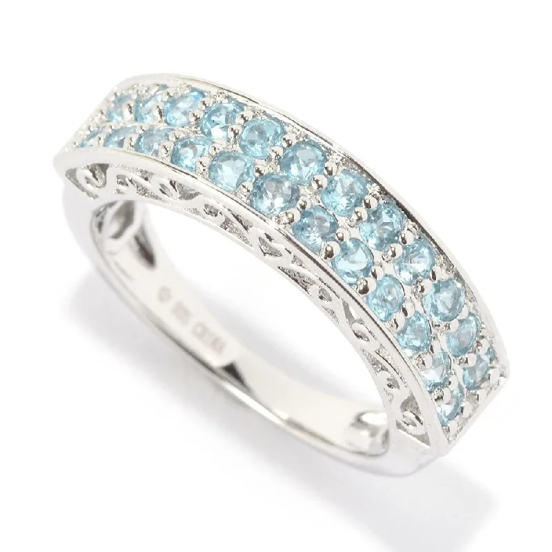 Lapis Lazuli Gemstone Rings in Sterling Silver with a Star - Shaped Setting for a Celestial - Inspired PiecePlatinum Over Sterling Silver 0.8ctw Swiss Blue Topaz Band Ring Lapis Lazuli Gemstone Rings in Sterling Silver with a Star - Shaped Setting for a Celestial - Inspired PiecePlatinum Over Sterling Silver 0.8ctw Swiss Blue Topaz Band Ring