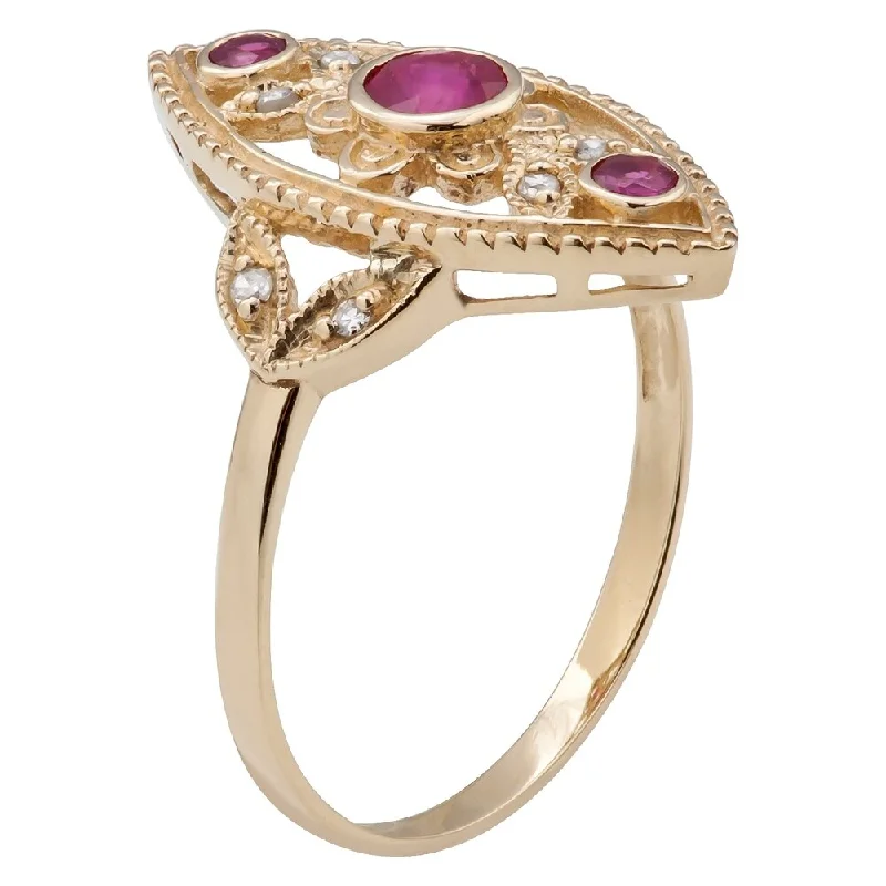 Amethyst Gemstone Rings in Sterling Silver with a Halo of Cubic Zirconia for a Budget - Friendly LuxuryViducci 10k Yellow Gold Vintage Style Genuine Ruby and Diamond Ring Amethyst Gemstone Rings in Sterling Silver with a Halo of Cubic Zirconia for a Budget - Friendly LuxuryViducci 10k Yellow Gold Vintage Style Genuine Ruby and Diamond Ring