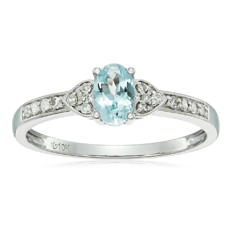 Tanzanite Gemstone Rings in 10K Gold with a Trilogy Design for a Sophisticated Gift10k White Gold Aquamarine Oval and Diamond Solitaire Ring Tanzanite Gemstone Rings in 10K Gold with a Trilogy Design for a Sophisticated Gift10k White Gold Aquamarine Oval and Diamond Solitaire Ring