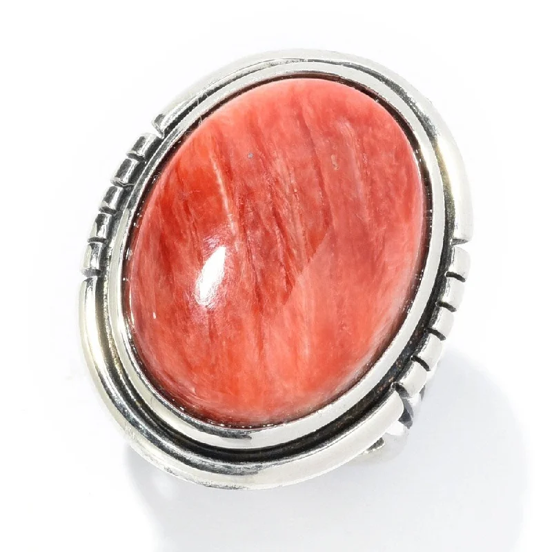 Emerald Gemstone Rings Set in Platinum with Filigree Work for a Vintage - Inspired LookSterling Silver Choice of 21 x 15mm Oval Red Spiny Oyster Ring Emerald Gemstone Rings Set in Platinum with Filigree Work for a Vintage - Inspired LookSterling Silver Choice of 21 x 15mm Oval Red Spiny Oyster Ring
