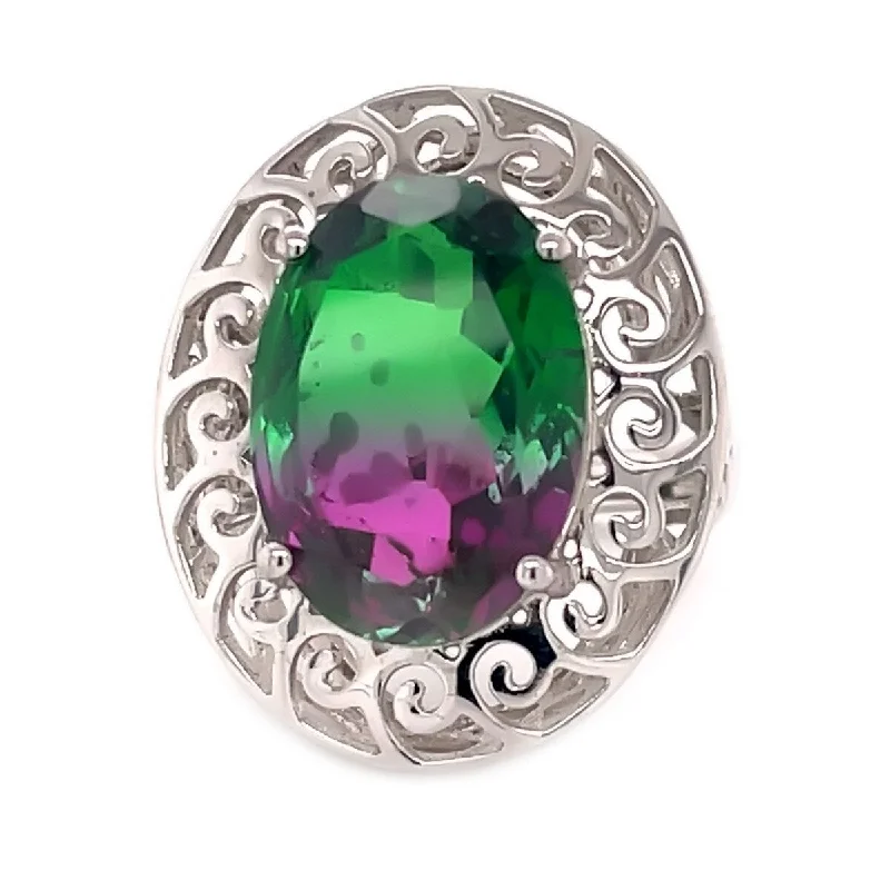 Opal Gemstone Rings in Rose Gold with a Milgrain Edge for a Feminine and Romantic Style925 Sterling Silver Multi Tourmaline Doublet Ring Opal Gemstone Rings in Rose Gold with a Milgrain Edge for a Feminine and Romantic Style925 Sterling Silver Multi Tourmaline Doublet Ring