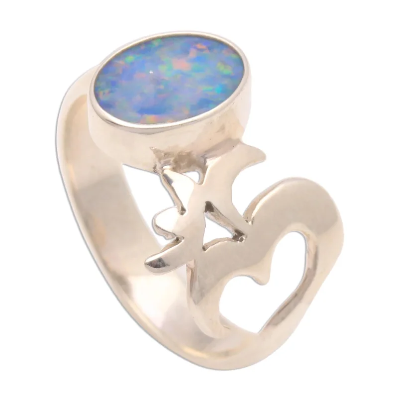 Peridot Gemstone Rings in 14K Gold - Filled Metal with a Pave - Set Band for a Sparkling LookNOVICA Sterling Silver Hindu Meditation Opal Ring Peridot Gemstone Rings in 14K Gold - Filled Metal with a Pave - Set Band for a Sparkling LookNOVICA Sterling Silver Hindu Meditation Opal Ring