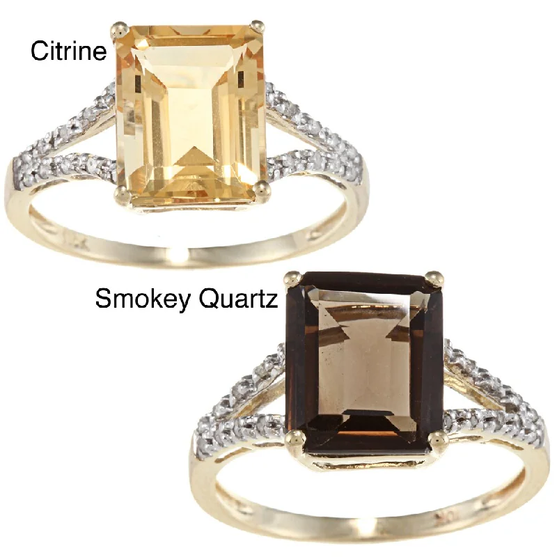 Amethyst Gemstone Rings in Sterling Silver with a Halo of Cubic Zirconia for a Budget - Friendly LuxuryViducci 10K Gold Gemstone and 1/10Ct TDW Diamond Women's Ring Amethyst Gemstone Rings in Sterling Silver with a Halo of Cubic Zirconia for a Budget - Friendly LuxuryViducci 10K Gold Gemstone and 1/10Ct TDW Diamond Women's Ring