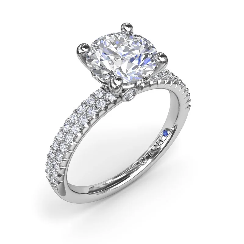 Men's Aquamarine Engagement Rings in 9K Gold with a Bezel - Set StoneDouble Row Diamond Semi-Mount Men's Aquamarine Engagement Rings in 9K Gold with a Bezel - Set StoneDouble Row Diamond Semi-Mount