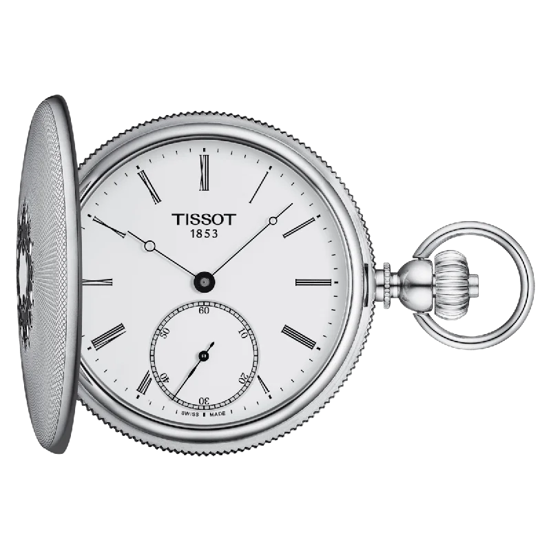 Men's Amethyst Engagement Rings in Sterling Silver with a Contemporary Geometric SettingTissot Savonnette Mechanical T867.405.19.013.00 Men's Amethyst Engagement Rings in Sterling Silver with a Contemporary Geometric SettingTissot Savonnette Mechanical T867.405.19.013.00
