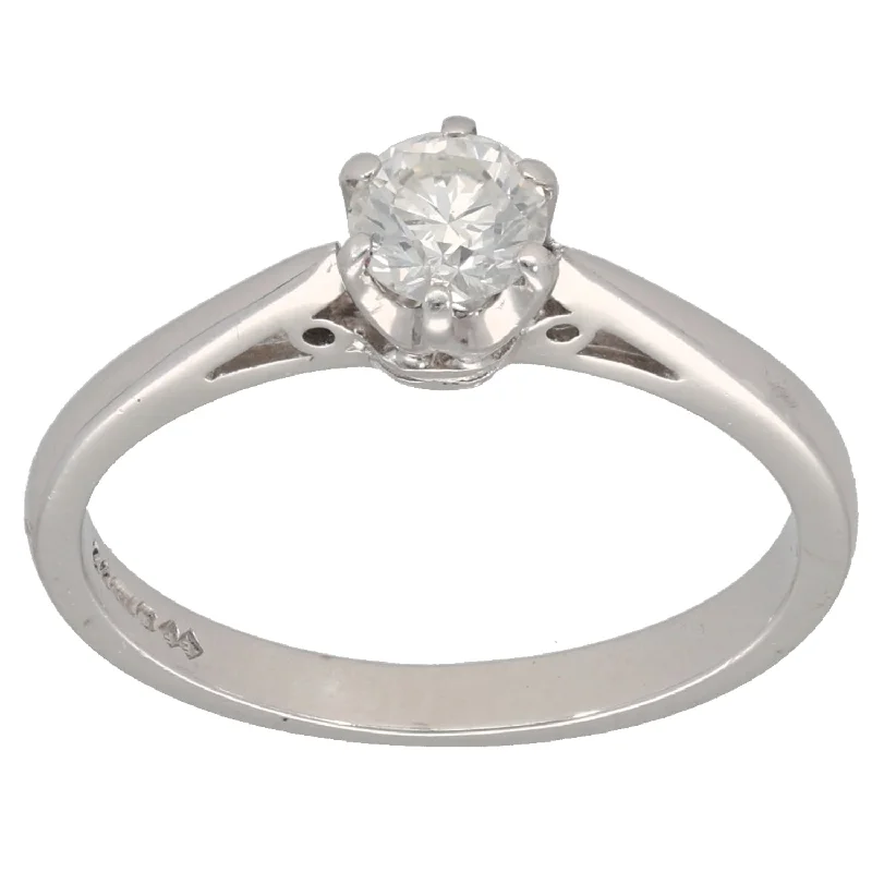 Men's Turquoise Engagement Rings in 925 Silver with a Southwestern - Inspired Band18ct White Gold 0.30ct Diamond Solitaire Ring Size M Men's Turquoise Engagement Rings in 925 Silver with a Southwestern - Inspired Band18ct White Gold 0.30ct Diamond Solitaire Ring Size M