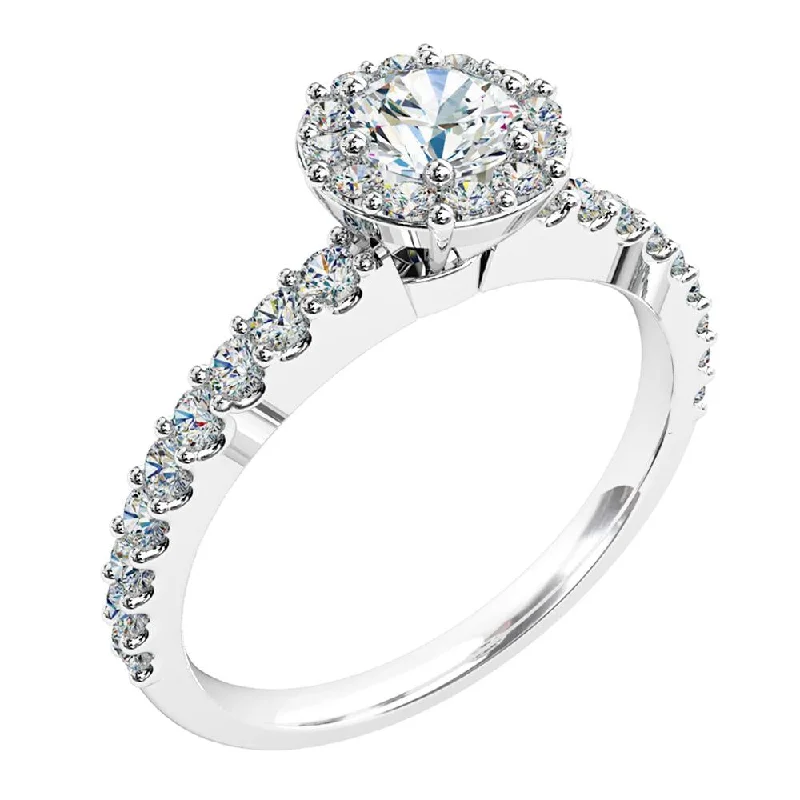 Men's Topaz Engagement Rings in 10K Gold with a Channel - Set Diamond BandGlory