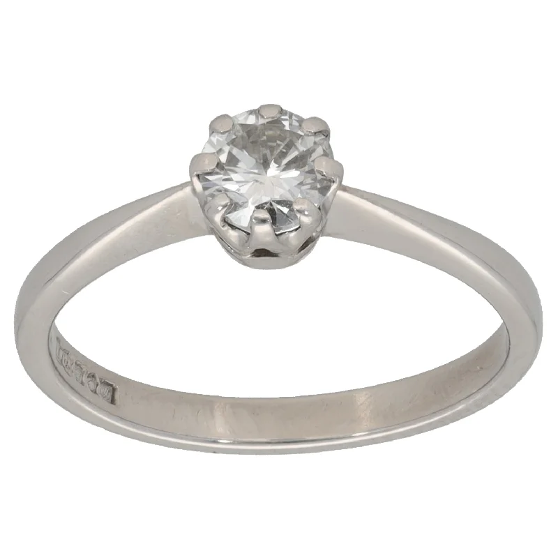 Men's Turquoise Engagement Rings in 925 Silver with a Southwestern - Inspired BandPlatinum 0.45ct Diamond Solitaire Ring Size M Men's Turquoise Engagement Rings in 925 Silver with a Southwestern - Inspired BandPlatinum 0.45ct Diamond Solitaire Ring Size M