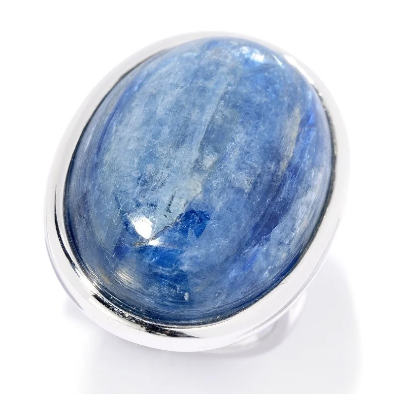 Opal Gemstone Rings in Rose Gold with a Milgrain Edge for a Feminine and Romantic StyleSterling Silver 25 x 18mm Oval Kyanite North-South Ring Opal Gemstone Rings in Rose Gold with a Milgrain Edge for a Feminine and Romantic StyleSterling Silver 25 x 18mm Oval Kyanite North-South Ring
