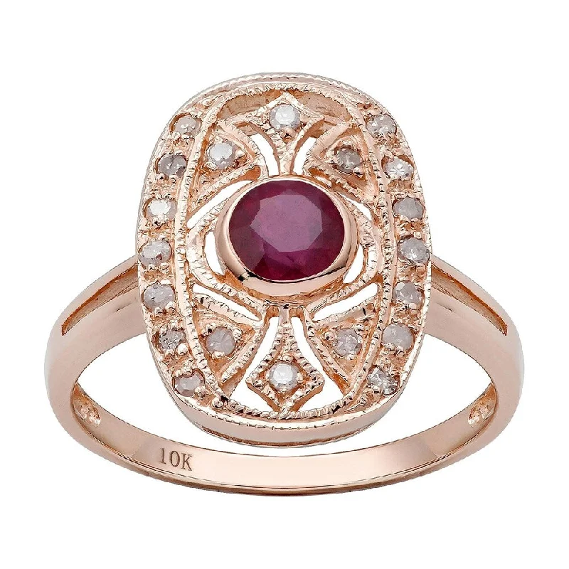 Turquoise Gemstone Rings in 925 Silver with a Southwestern - Inspired Design for a Rustic CharmViducci 10k Rose Gold Vintage Style Genuine Round Ruby and Diamond Ring Turquoise Gemstone Rings in 925 Silver with a Southwestern - Inspired Design for a Rustic CharmViducci 10k Rose Gold Vintage Style Genuine Round Ruby and Diamond Ring