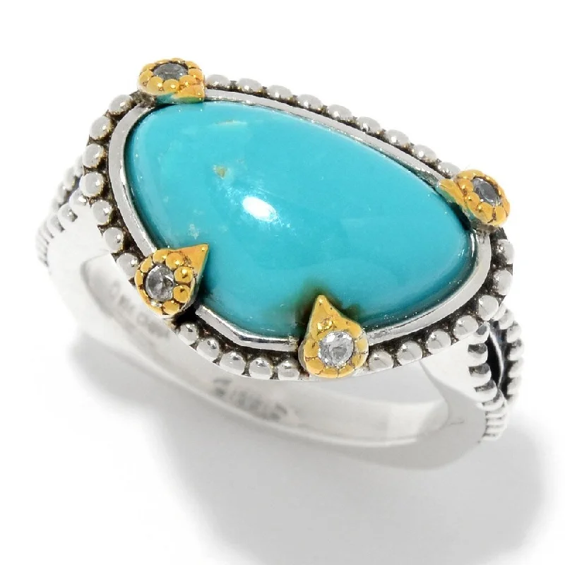 Amethyst Gemstone Rings in Sterling Silver with a Halo of Cubic Zirconia for a Budget - Friendly LuxurySterling Silver 15 x 10mm Triangular Royston Turquoise & White Zircon Ring Size - 6 Amethyst Gemstone Rings in Sterling Silver with a Halo of Cubic Zirconia for a Budget - Friendly LuxurySterling Silver 15 x 10mm Triangular Royston Turquoise & White Zircon Ring Size - 6